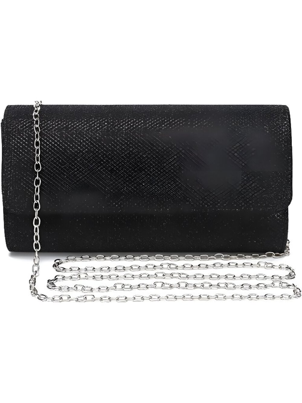 Women's Evening Bag Clutch Purse Glitter Party Wedding Handbag with Chain